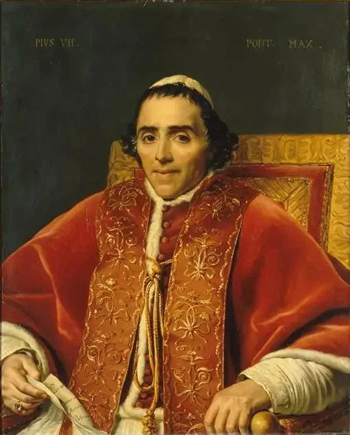 Portrett av Pave Pius VII - Jacques-Louis David