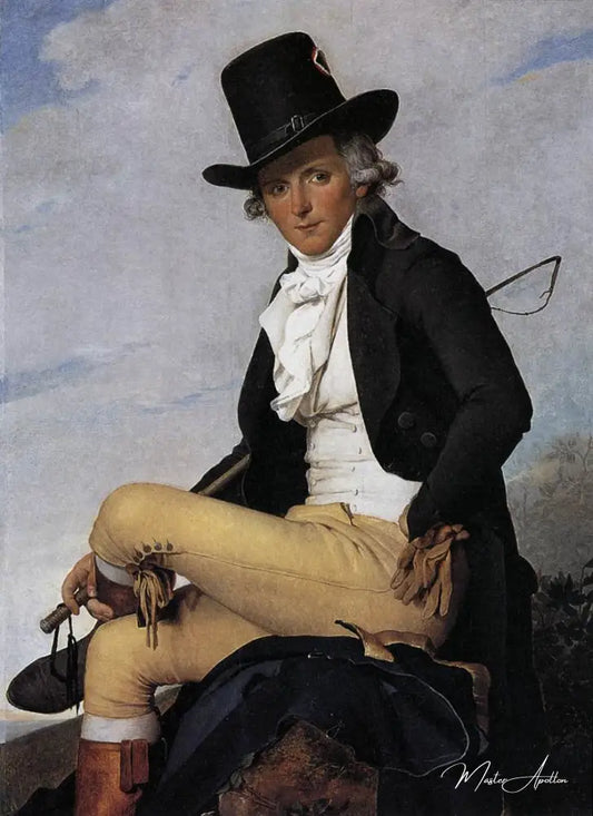 Portrait de pierre seriziat- Jacques-Louis David - Reproductions de tableaux et peintures haut de gamme