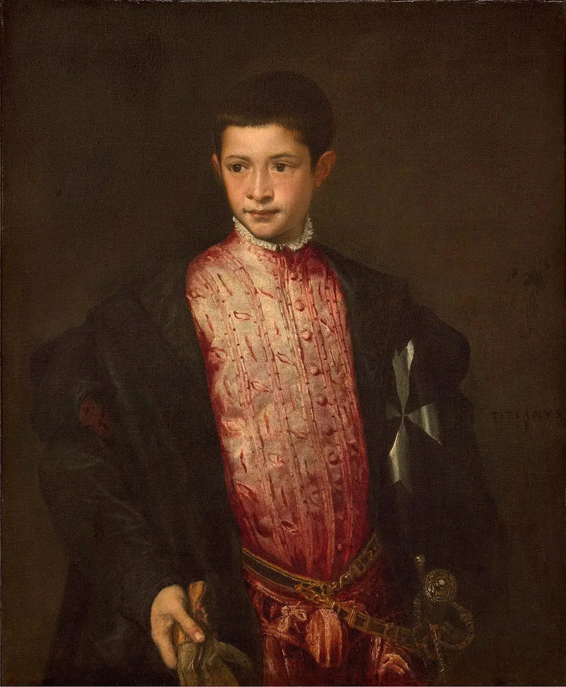 Portrett av Ranuccio Farnèse - Titian