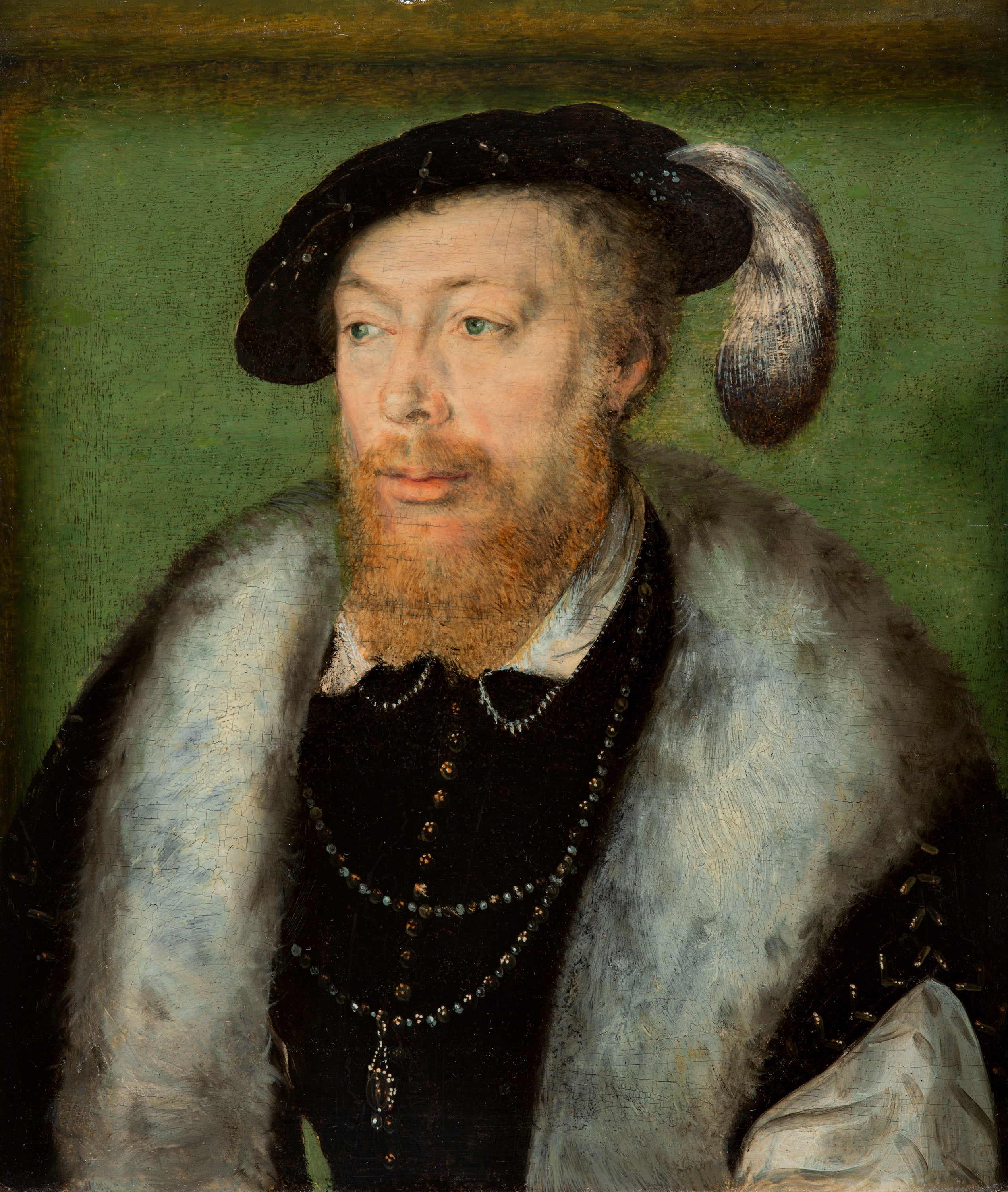 Portrait de Robert de la Marck, 4e duc de Bouillon - Corneille de Lyon image 1 copie de tableau peinte à la main