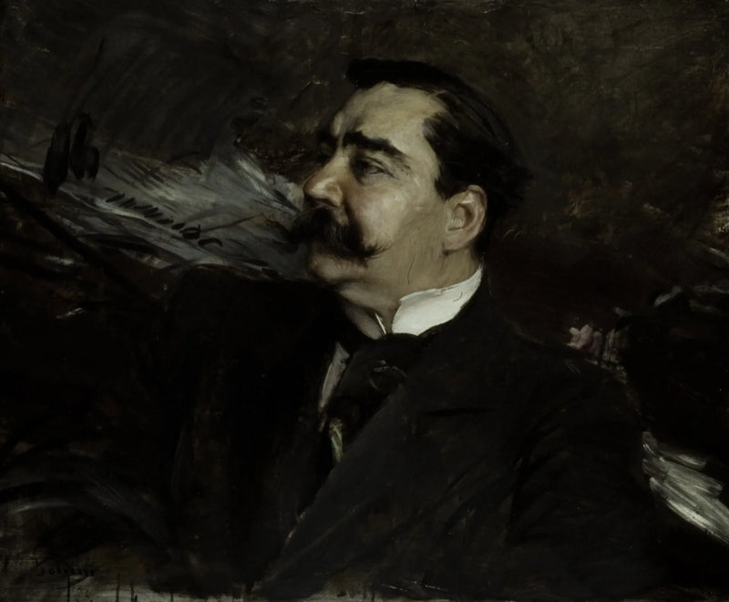Portrett av Ruggiero Leoncavallo, 1858-1919 - Giovanni Boldini