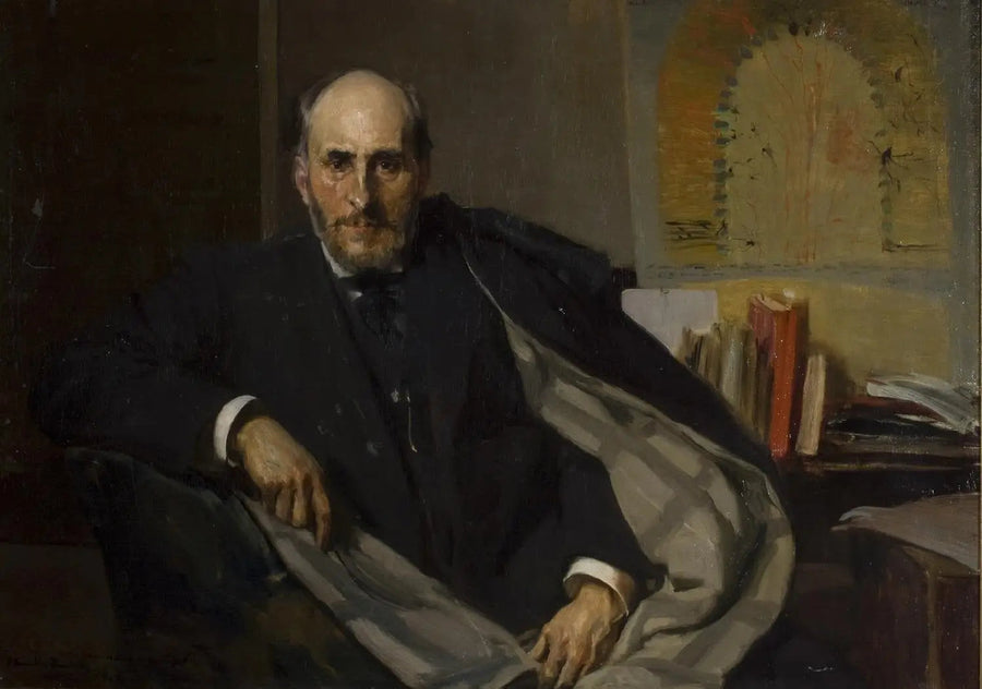portrett av Santiago Ramón y Cajal - Joaquín Sorolla
