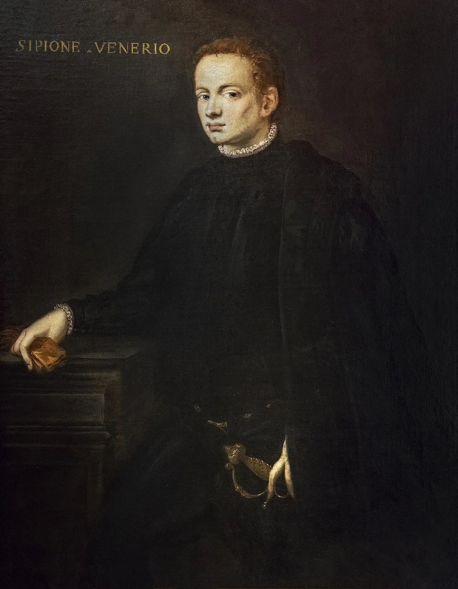 Portrett av Scipio Venerio - Jacopo Tintoretto