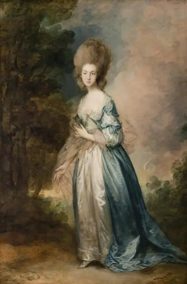 Portrett av Selina Thistlethwayte fra den normanniske hoffet, stående i blå og hvit kjole - Thomas Gainsborough

Source:
Portrait de Selina Thistlethwayte de la cour normande, en pied en robe bleue et blanche - Thomas Gainsborough