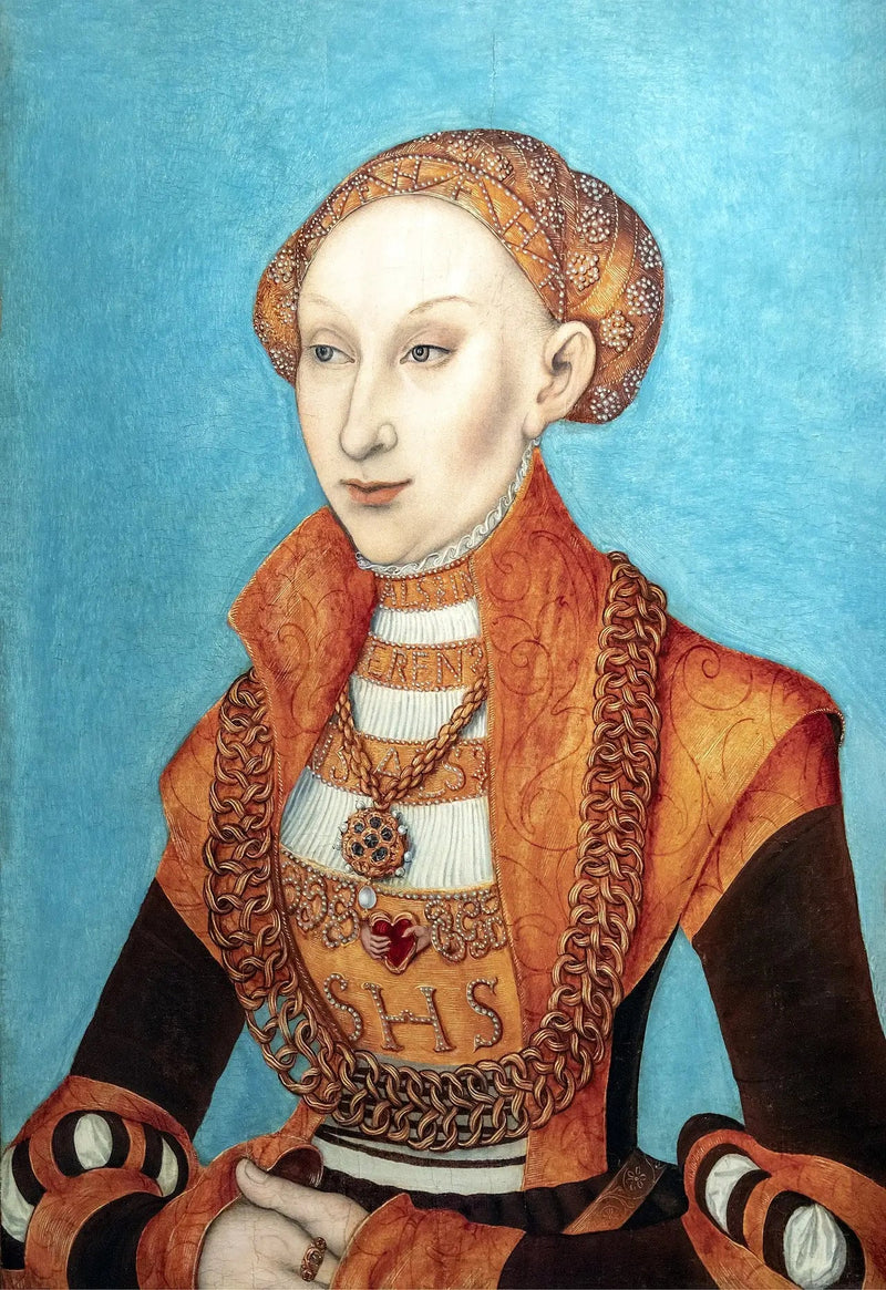 Portrett av Sibylle av Kleve, kurfyrstinne av Sachsen - Lucas Cranach den eldre