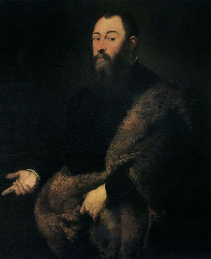 Portrett av Sigismond II August (1520–1572) - Jacopo Tintoretto