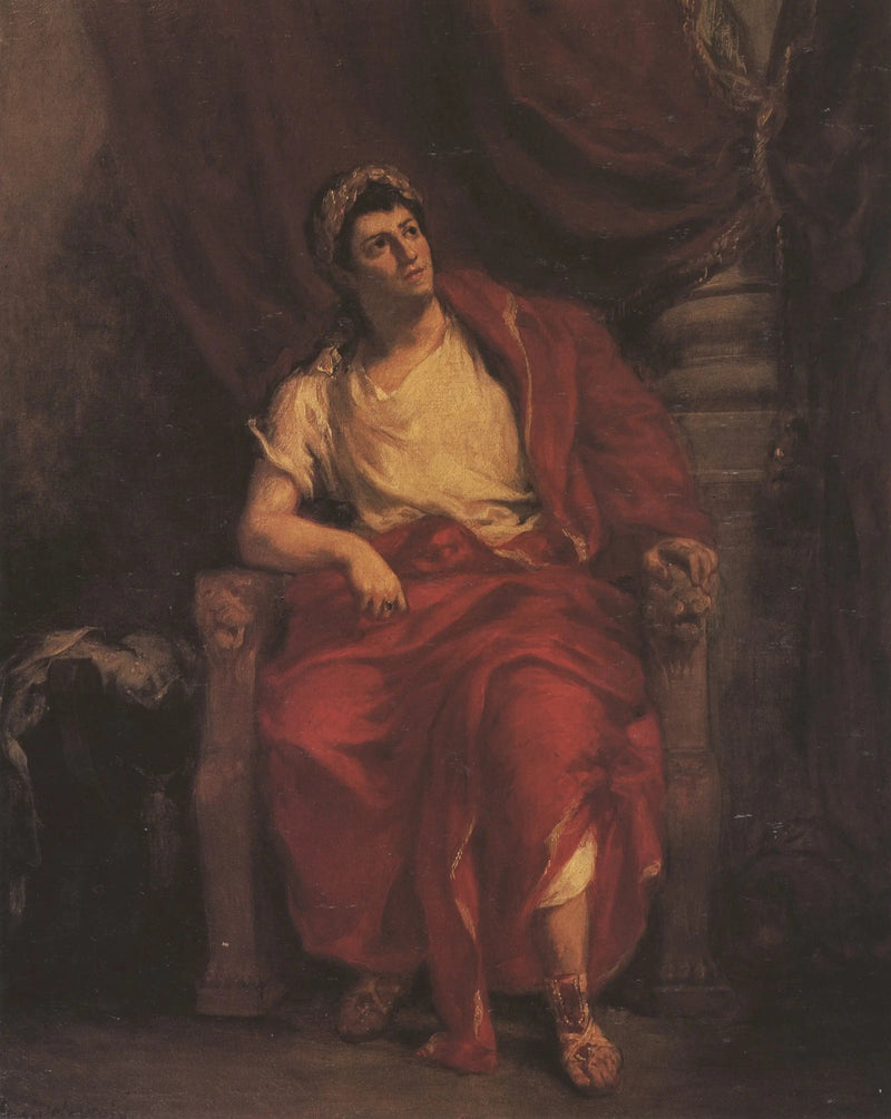 Portrett av Talma som Néron - Eugène Delacroix