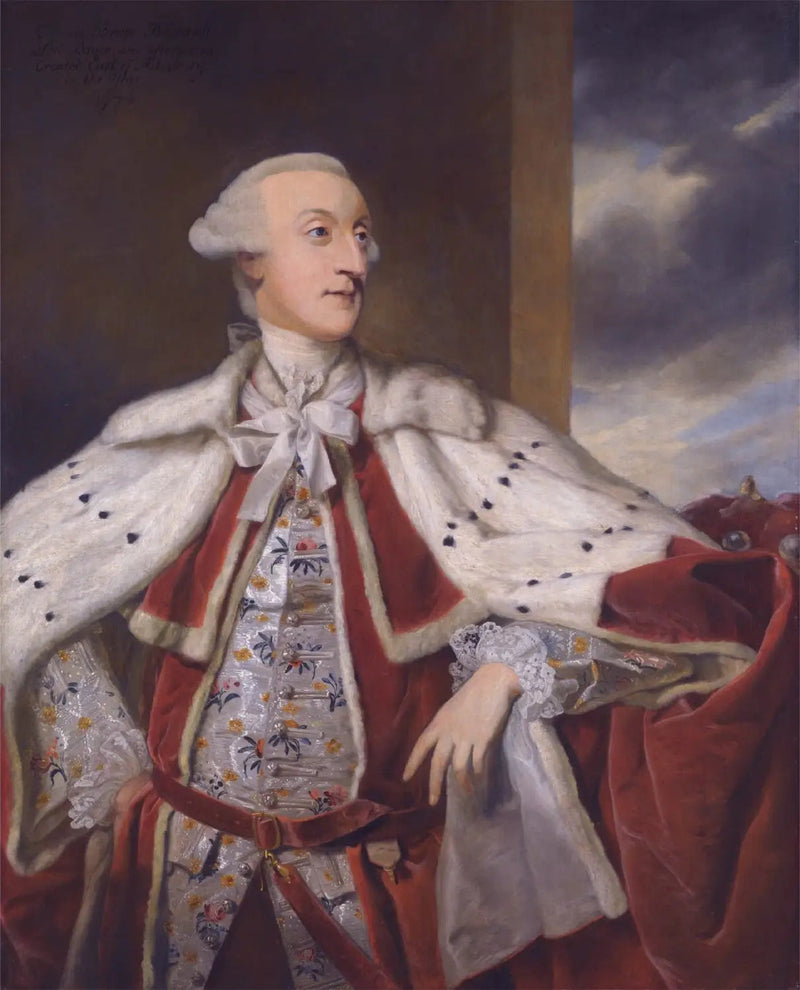 Portrett av Thomas Bruce Brudenell-Bruce, senere 1. greve av Ailesbury, i adelskapdrakt. - Joshua Reynolds