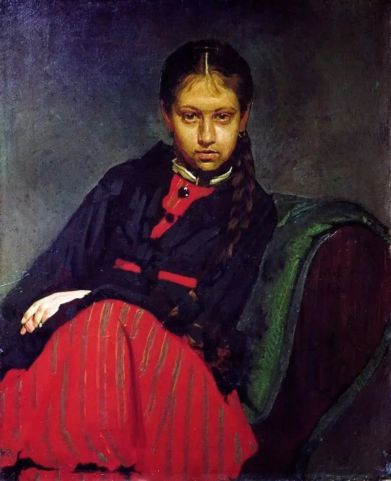Portrett av Vera Chevtsova - Ilya Repin