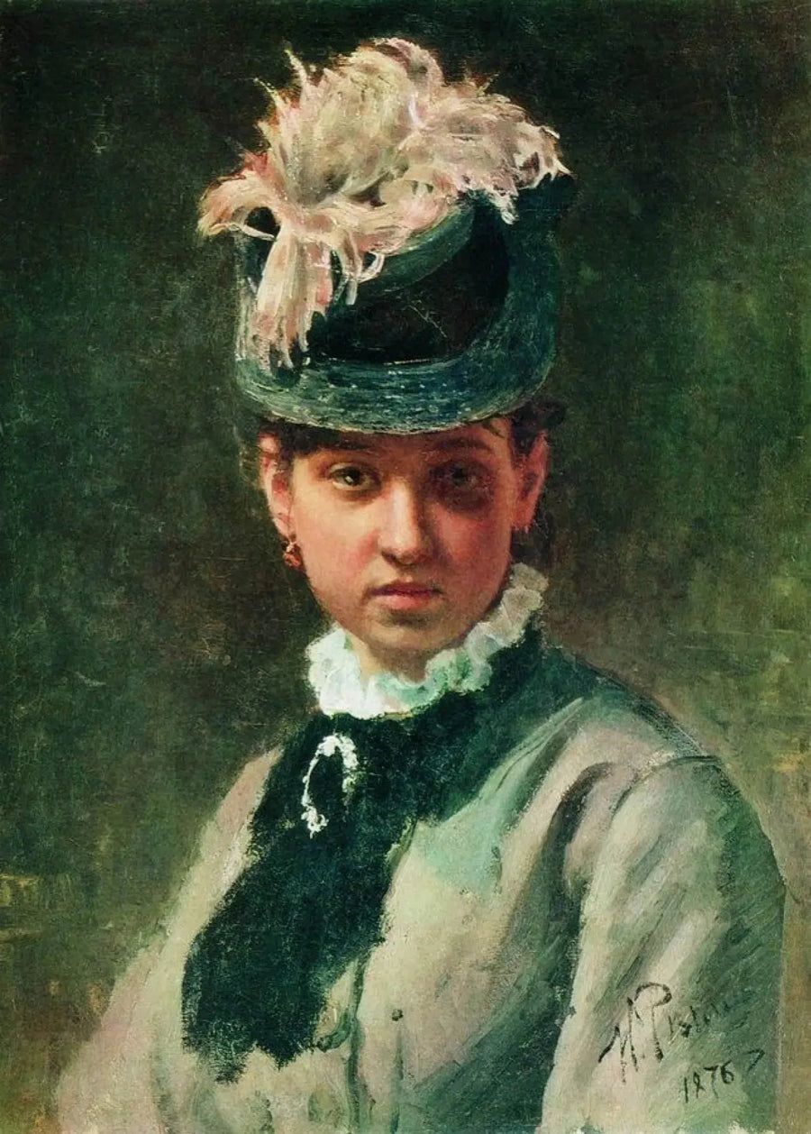 Portrett av Vera Repina - Ilya Repin