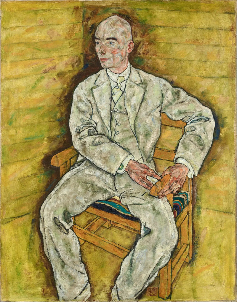 Portrett av Victor Ritter von Bauer - Egon Schiele