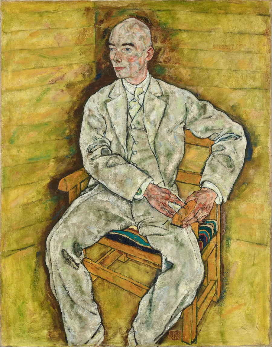 Portrett av Victor Ritter von Bauer - Egon Schiele