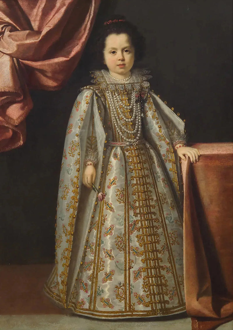 Portrett av Vittoria della Rovere (1622-1694) i alderen 4 eller 5 år - Lorenzo Lippi
