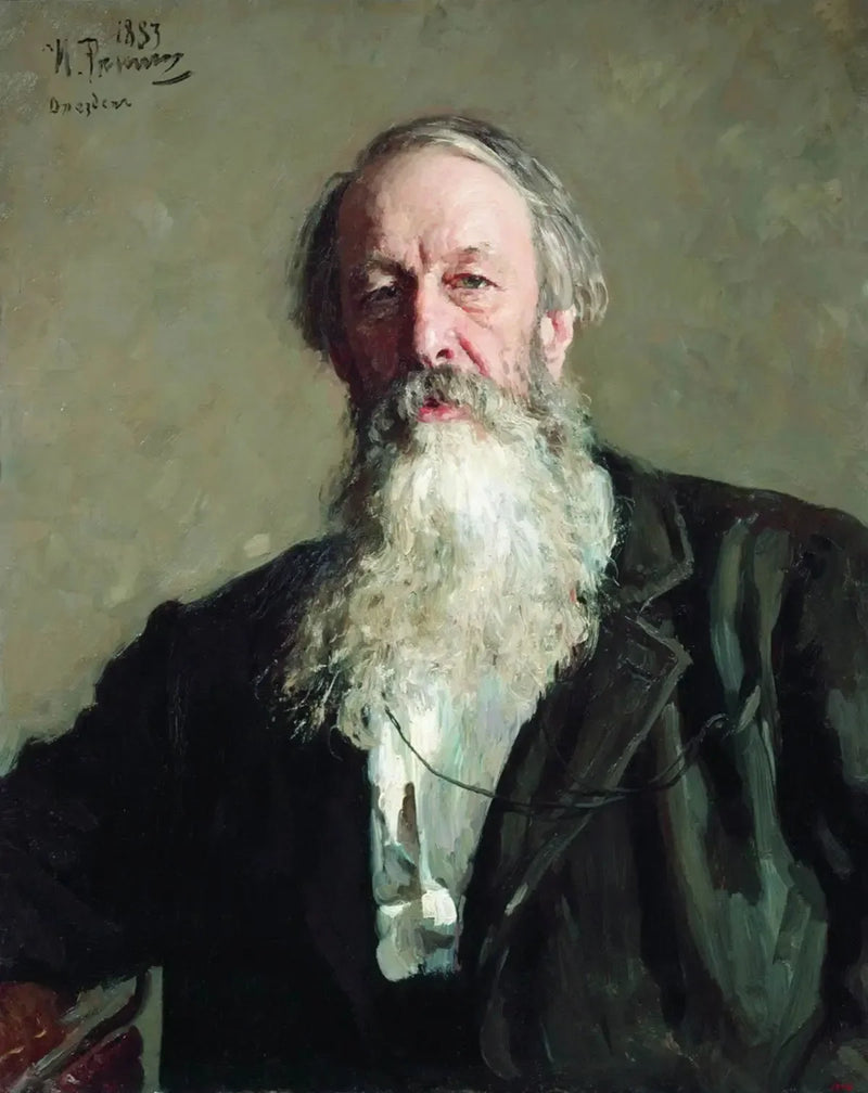 Portrett av Vladimir Stasov - Ilya Repin