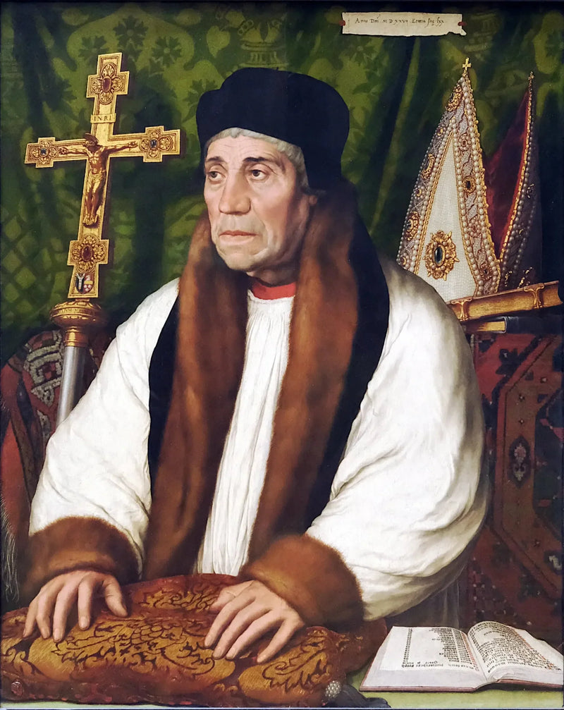 Portrett av William Warham - Hans Holbein den Yngre