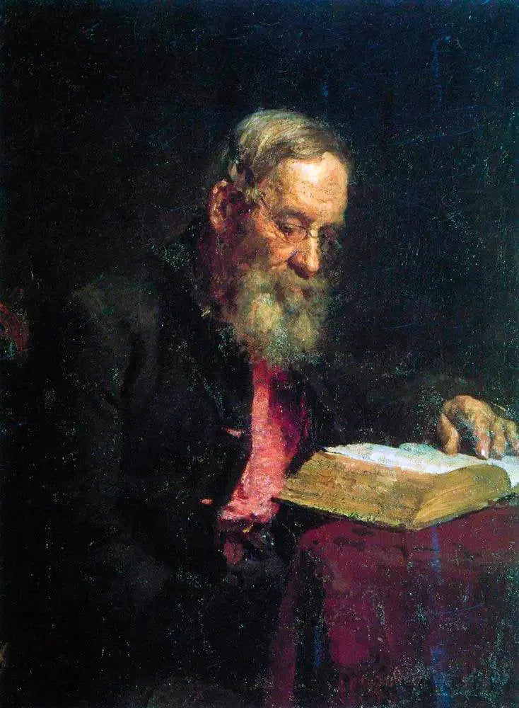 Portrett av Yefim Vasilyevich Repin, kunstnerens far - Ilya Repin