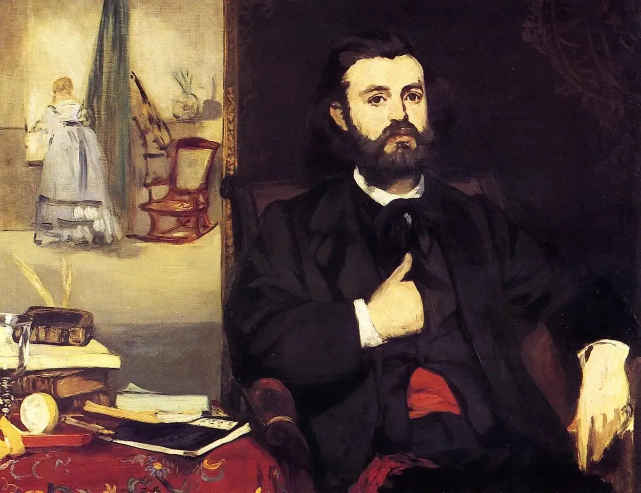 Portrait de Zacharie Astruc - Édouard Manet image 1 tableau peint à l’huile sur toile