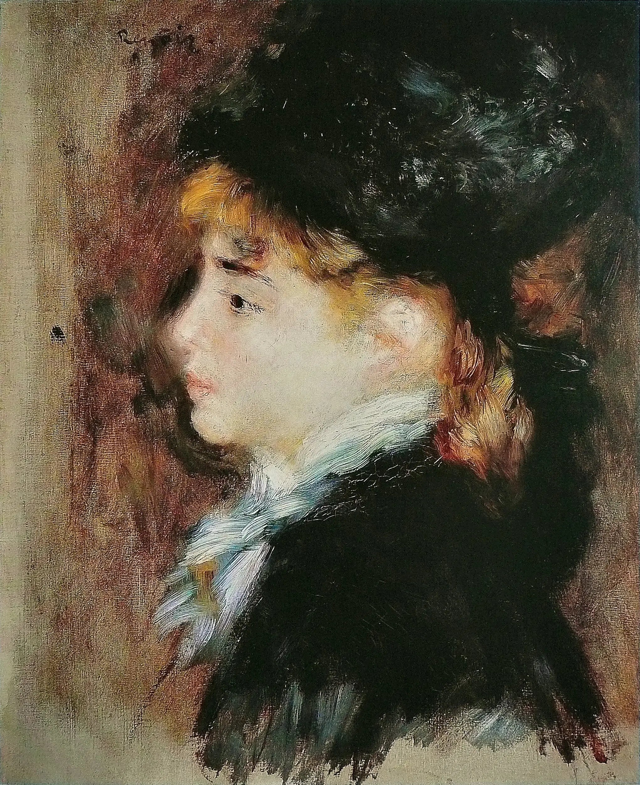 Portrait dit de Margot - Pierre-Auguste Renoir image 1 reproduction réalisée par Alpha Reproduction