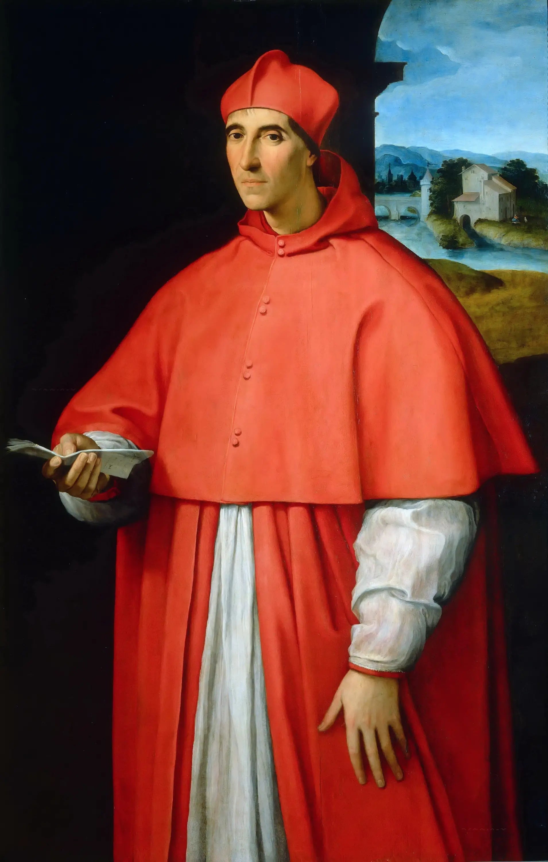 Portrait du cardinal Alessandro Farnèse - Raphaël Sanzio image 1 copie peinte à la main à l’huile