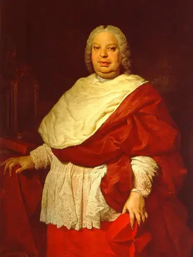 Portrett av kardinal Valenti Gonzaga - Pierre Subleyras
