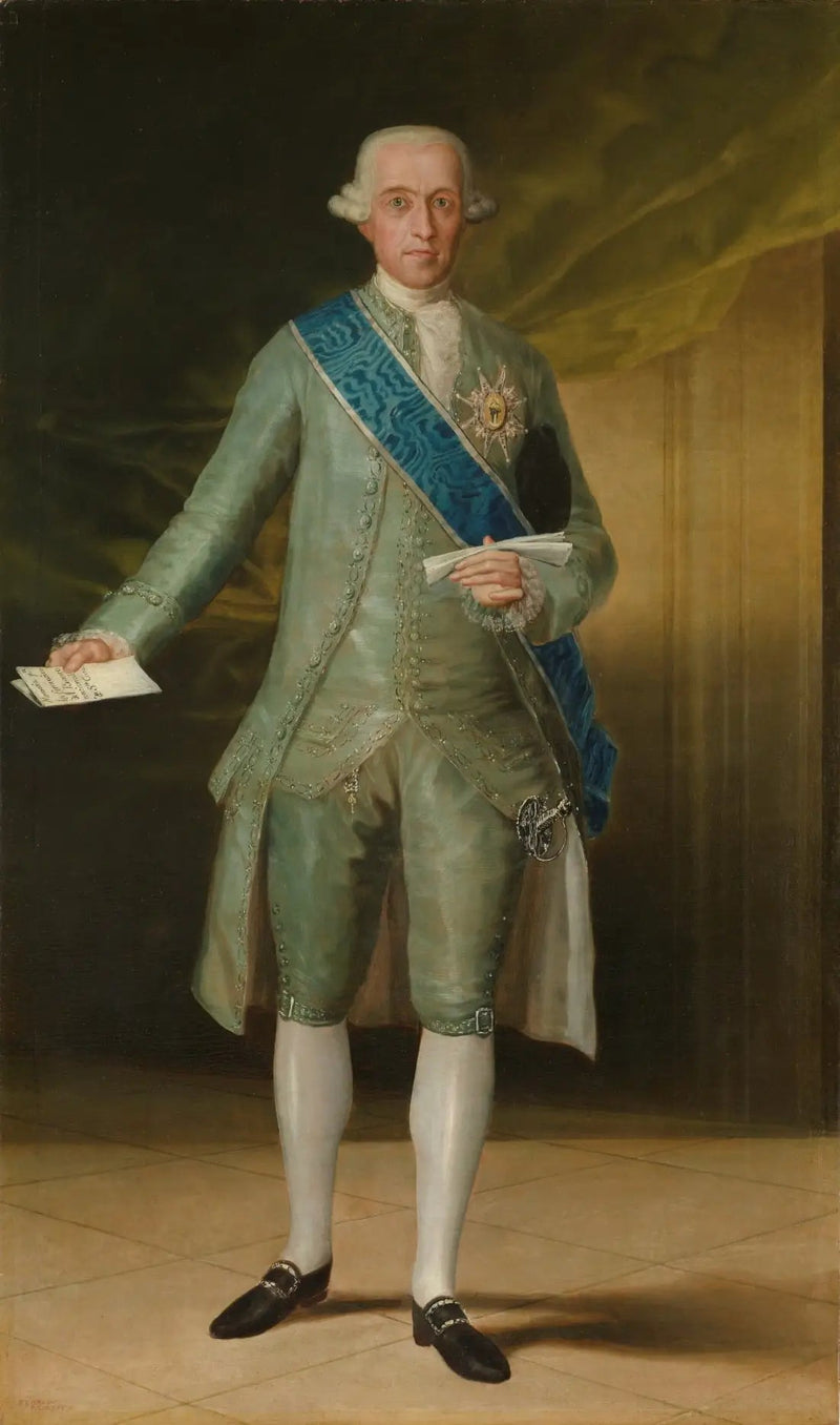 Portrett av greven av Floridablanca - Francisco de Goya