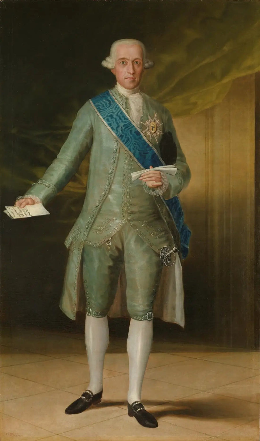 Portrett av greven av Floridablanca - Francisco de Goya