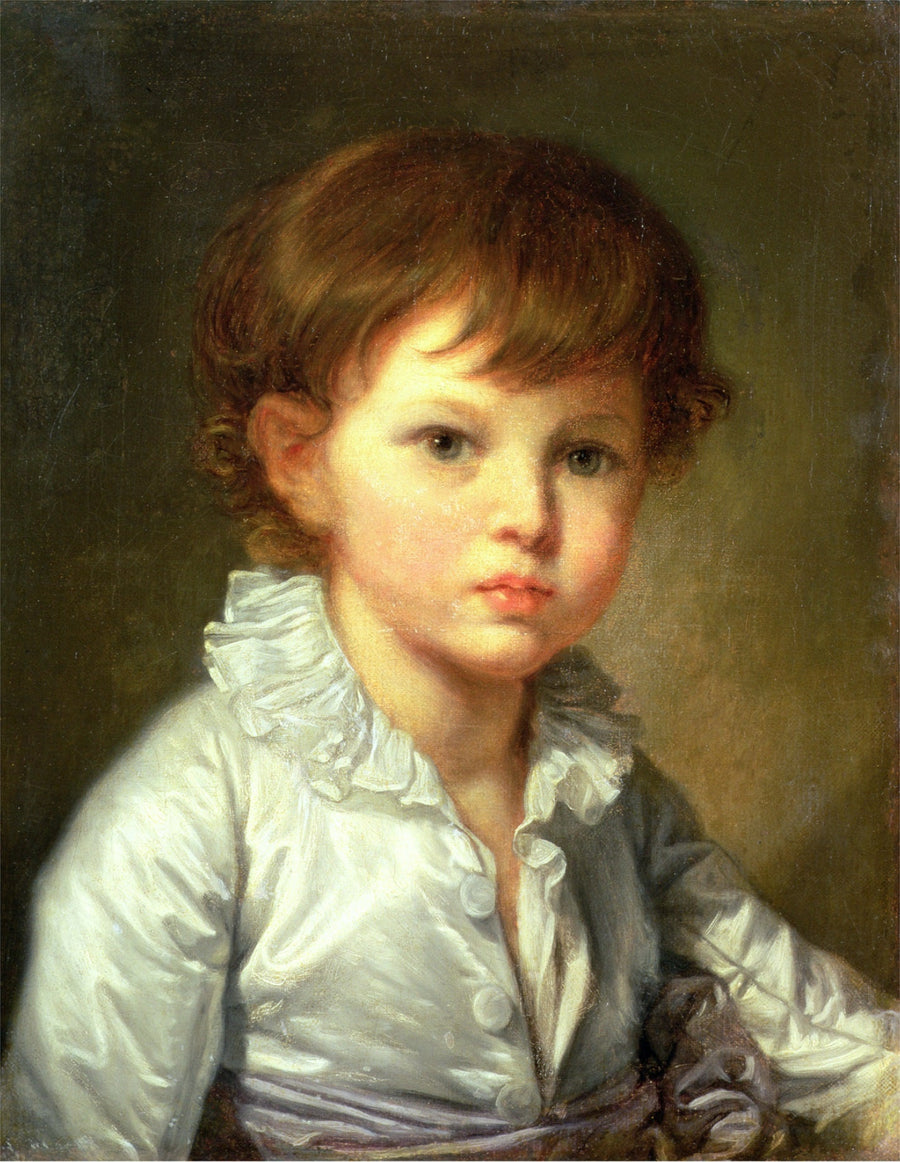 Portrett av barne-Pave Pavel Stroganov - Jean-Baptiste Greuze