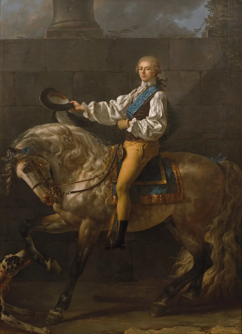Portrett av grev Stanislas Potocki - Jacques-Louis David