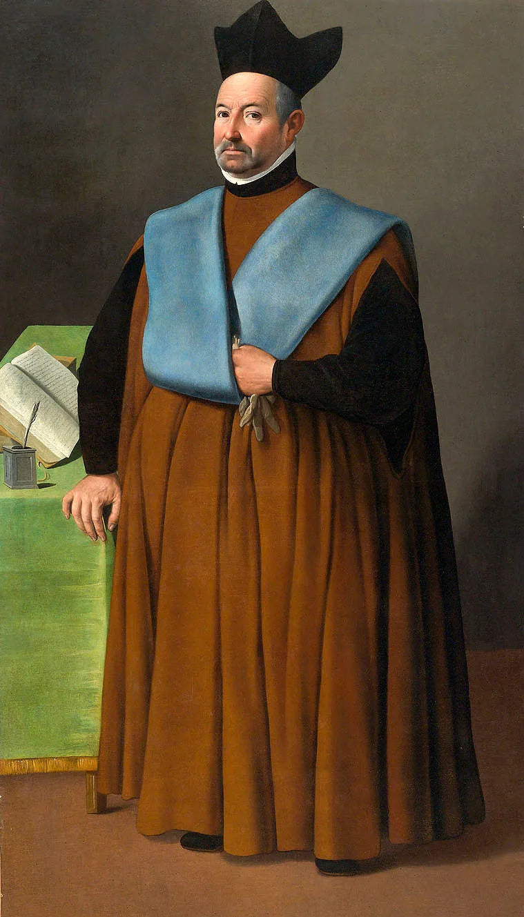 Portrett av doktor Juan Martínez Serrano - Francisco de Zurbarán
