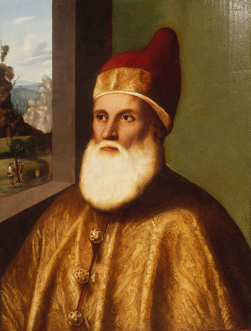 Portrett av Doge Agostino Barbarigo - Marco Basaiti