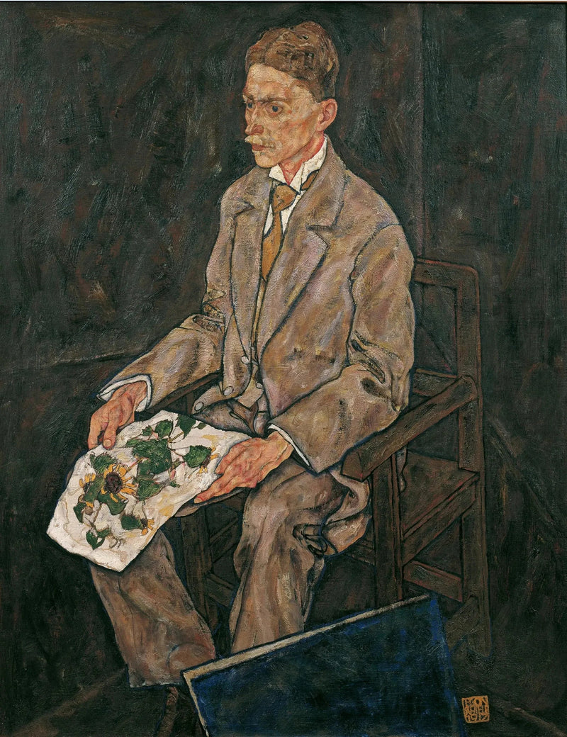 Portrett av Dr. Franz Martin Haberditzl - Egon Schiele