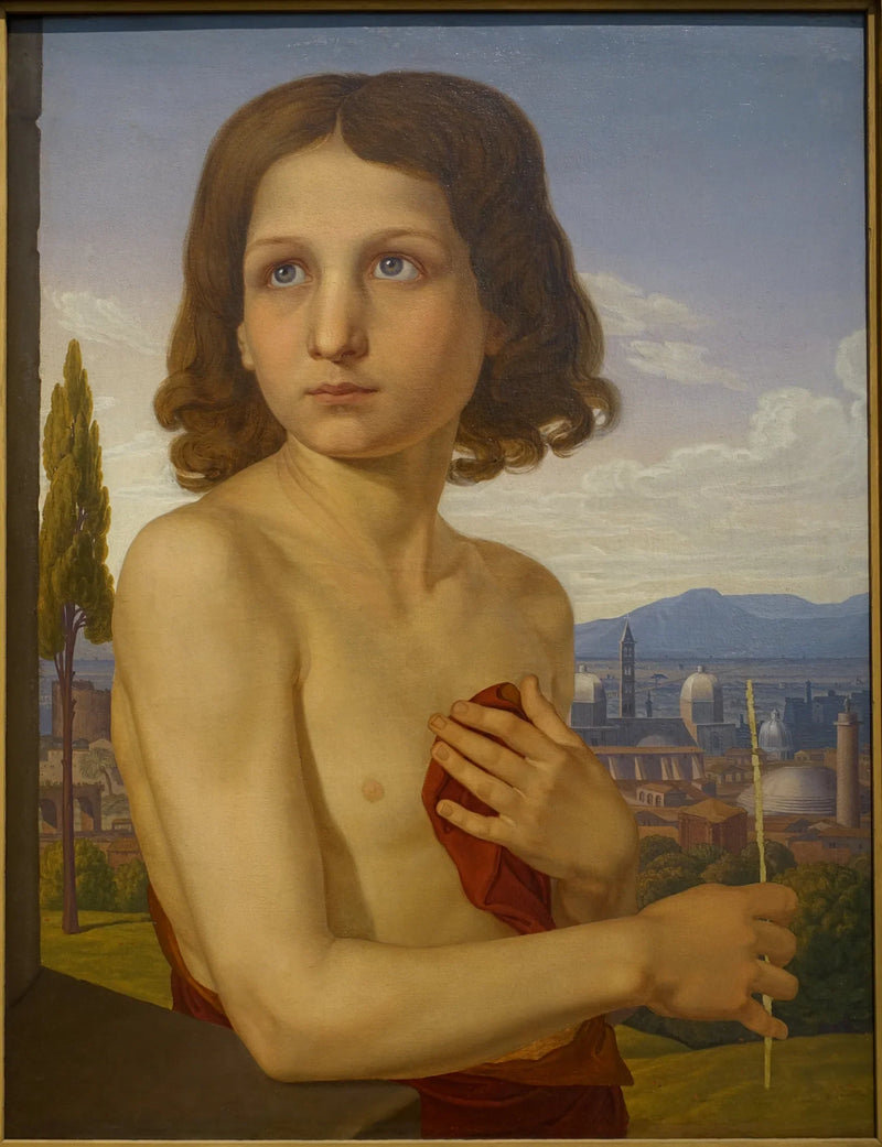 Portrett av den unge Xaverio som Saint Johannes Døperen - Johann Friedrich Overbeck