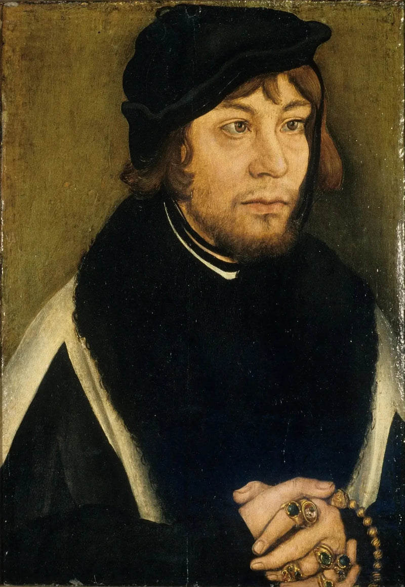 Portrett av markgreve Albrecht av Brandenburg-Ansbach - Lucas Cranach den eldre