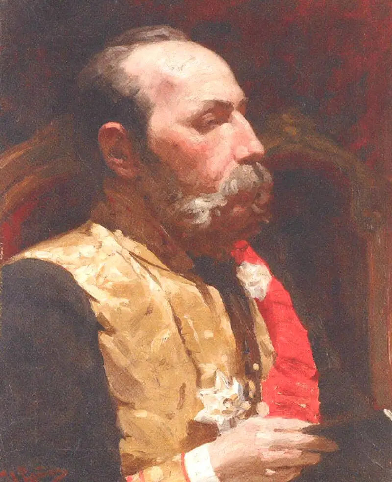 Portrait du membre du Conseil d’État et sénateur Fiodor Gustavovitch Turner. - Ilya Repin - Alpha Reproduction