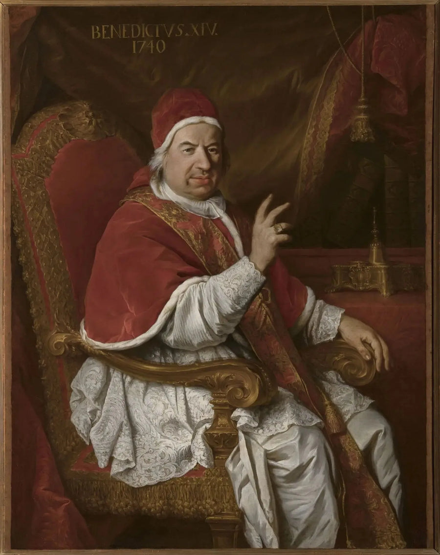 Portrett av pave Benedikt XIV - Pierre Subleyras