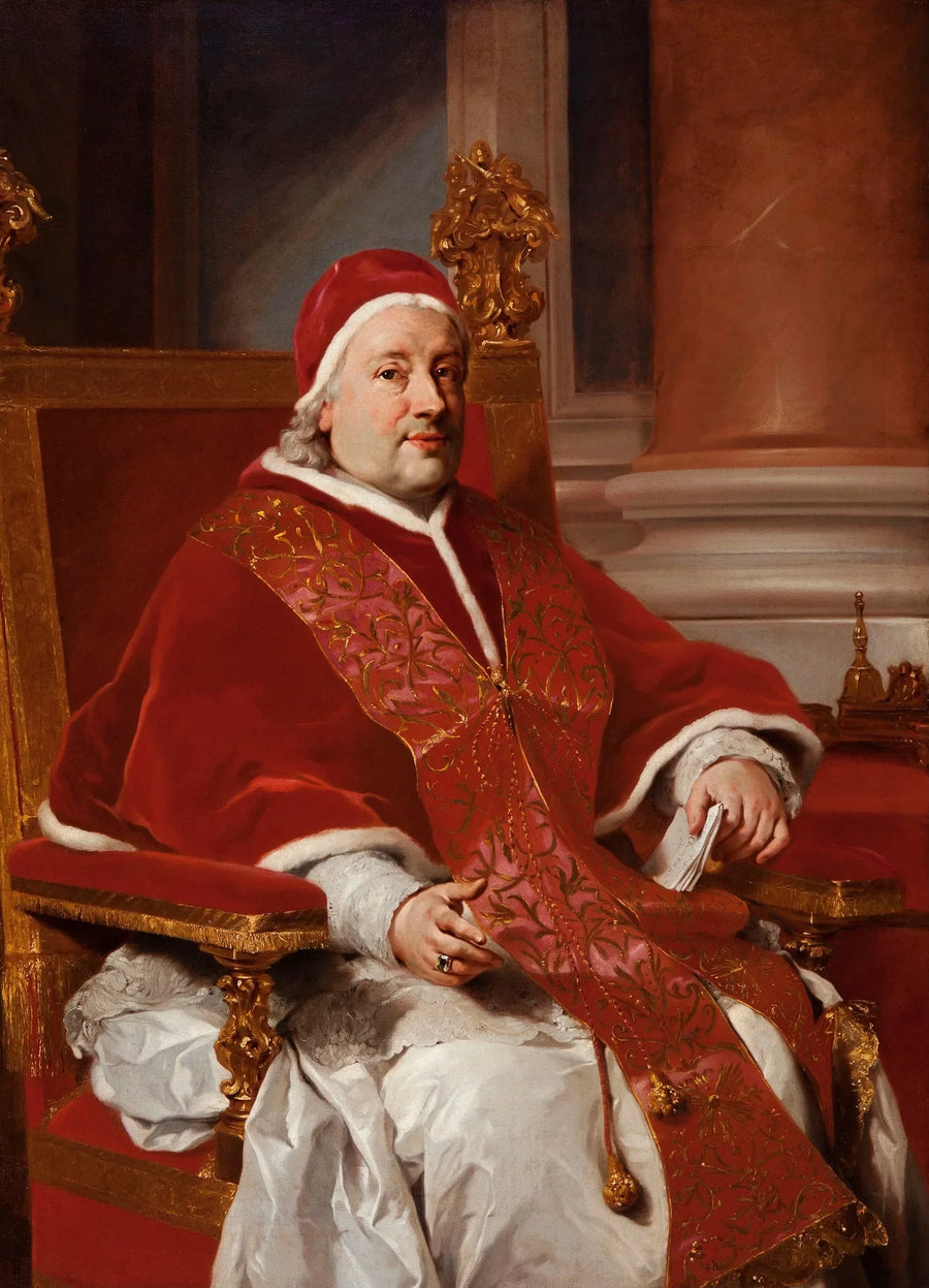 Portrett av pave Clemens XIII - Anton Raphael Mengs