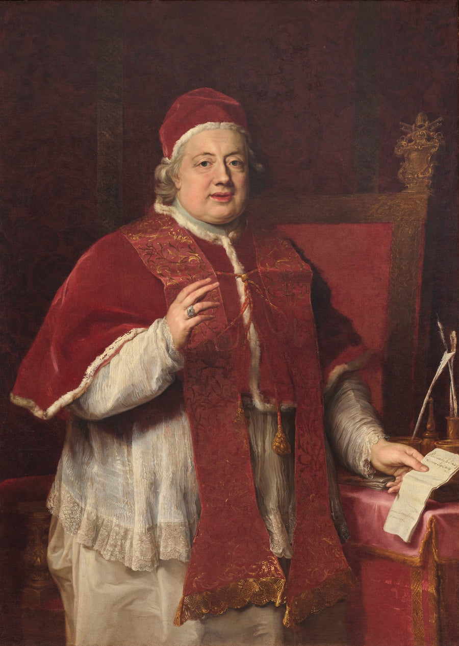 Portrett av pave Clemens XIII velsignende Rezzonico - Pompeo Batoni