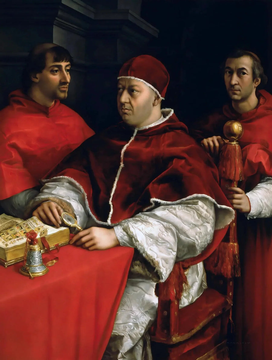Portrett av pave Leo X - Raphael Sanzio