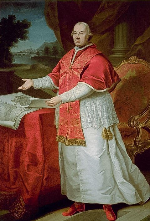 Portrett av pave Pius VI - Pompeo Batoni
