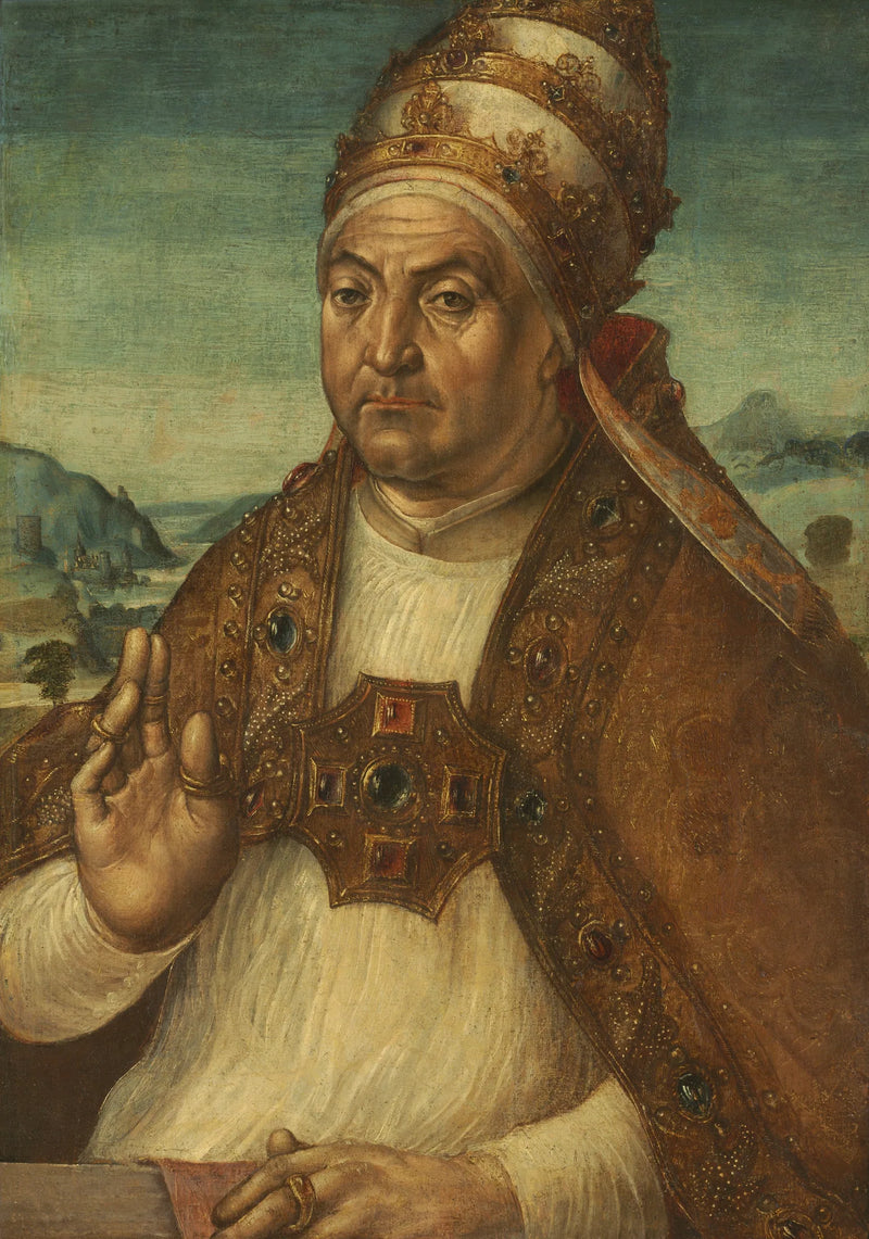 Portrett av pave Sixte IV della Rovere - Pedro Berruguete