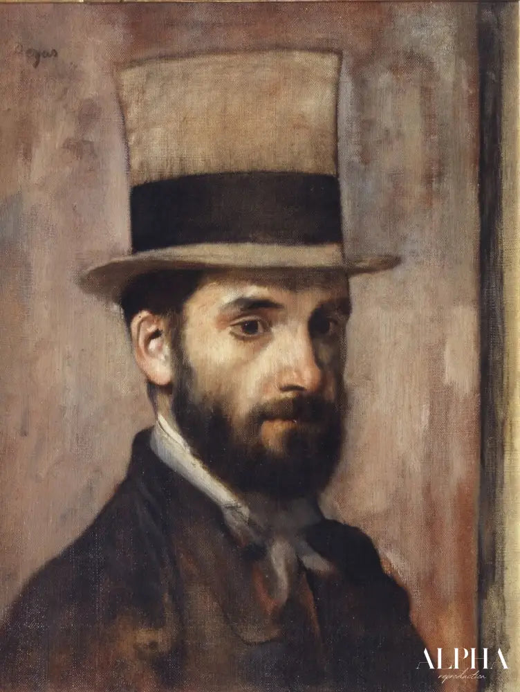 portrait du peintre Leon Bonnat - Edgar Degas - Reproductions de tableaux et peintures haut de gamme