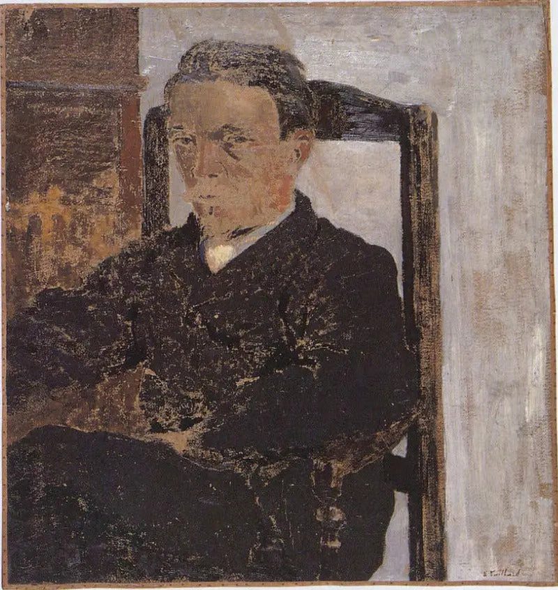 Portrett av maleren Vallotton - Édouard Vuillard