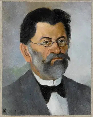 Portrett av kunstnerens far - Kazimir Malevich