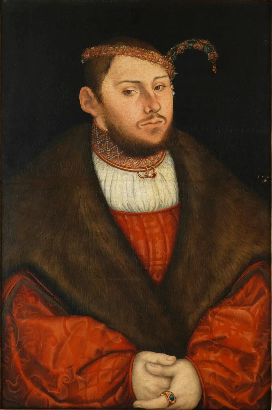 Portrett av kurfyrst Johann Friedrich - Lucas Cranach den eldre