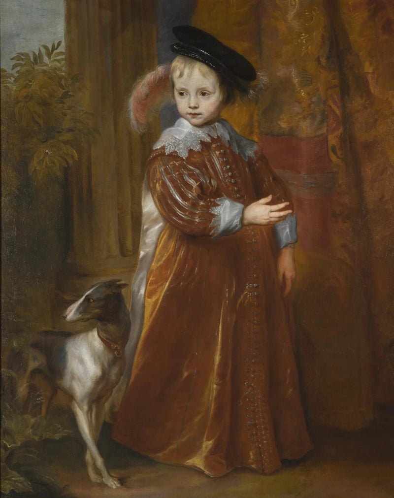 Portrett av prins Wilhelm II av Orange som ung gutt, med en hund - Antoine van Dyck

Source:
Portrait du prince Guillaume II d'Orange en jeune garçon, avec un chien - Antoine van Dyck