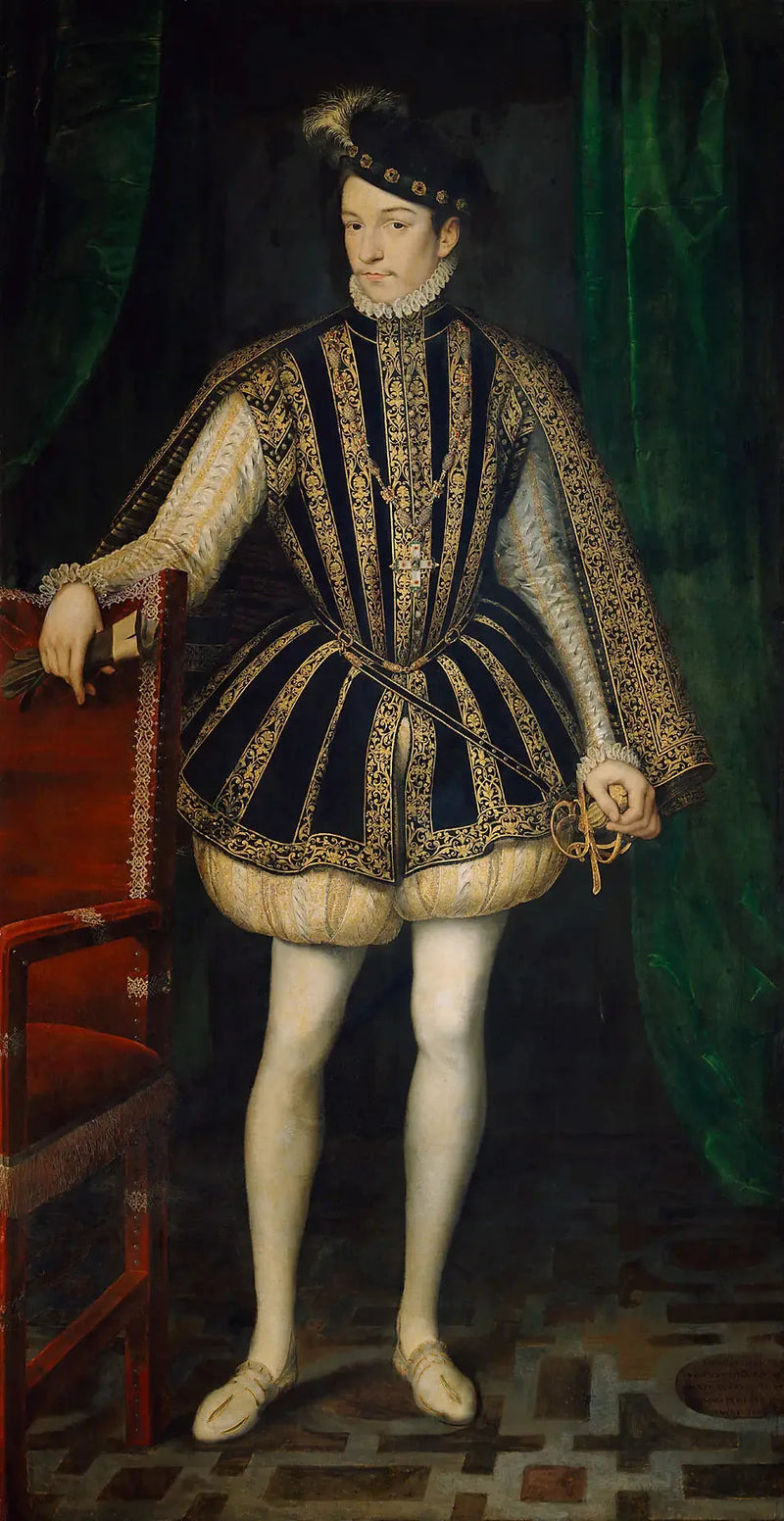 Portrett av kong Charles IX av Frankrike - François Clouet

Source:
Portrait du roi Charles IX de France - François Clouet
