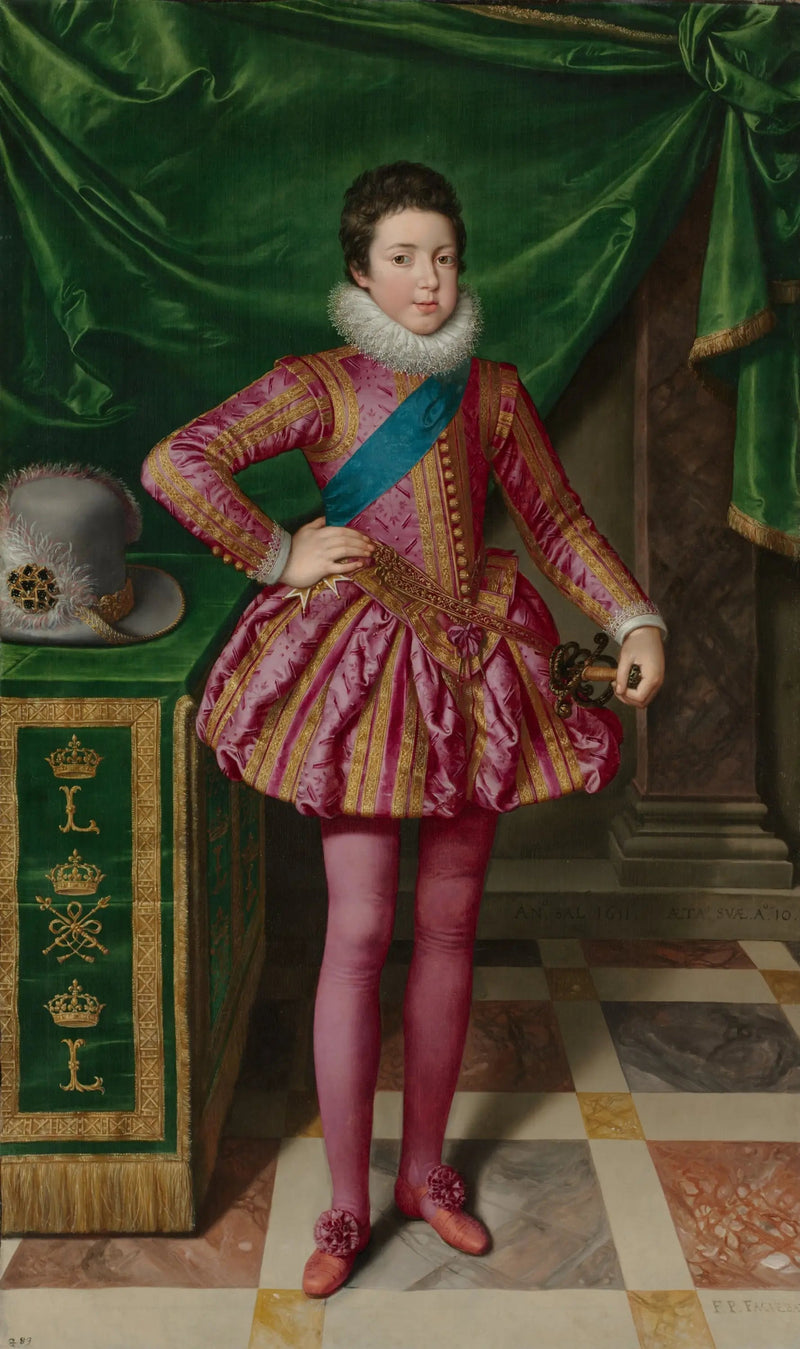 Portrett av kong Ludvig XIII av Frankrike - Frans Pourbus den Yngre

Source:
Portrait du roi Louis XIII de France - Frans Pourbus the Younger