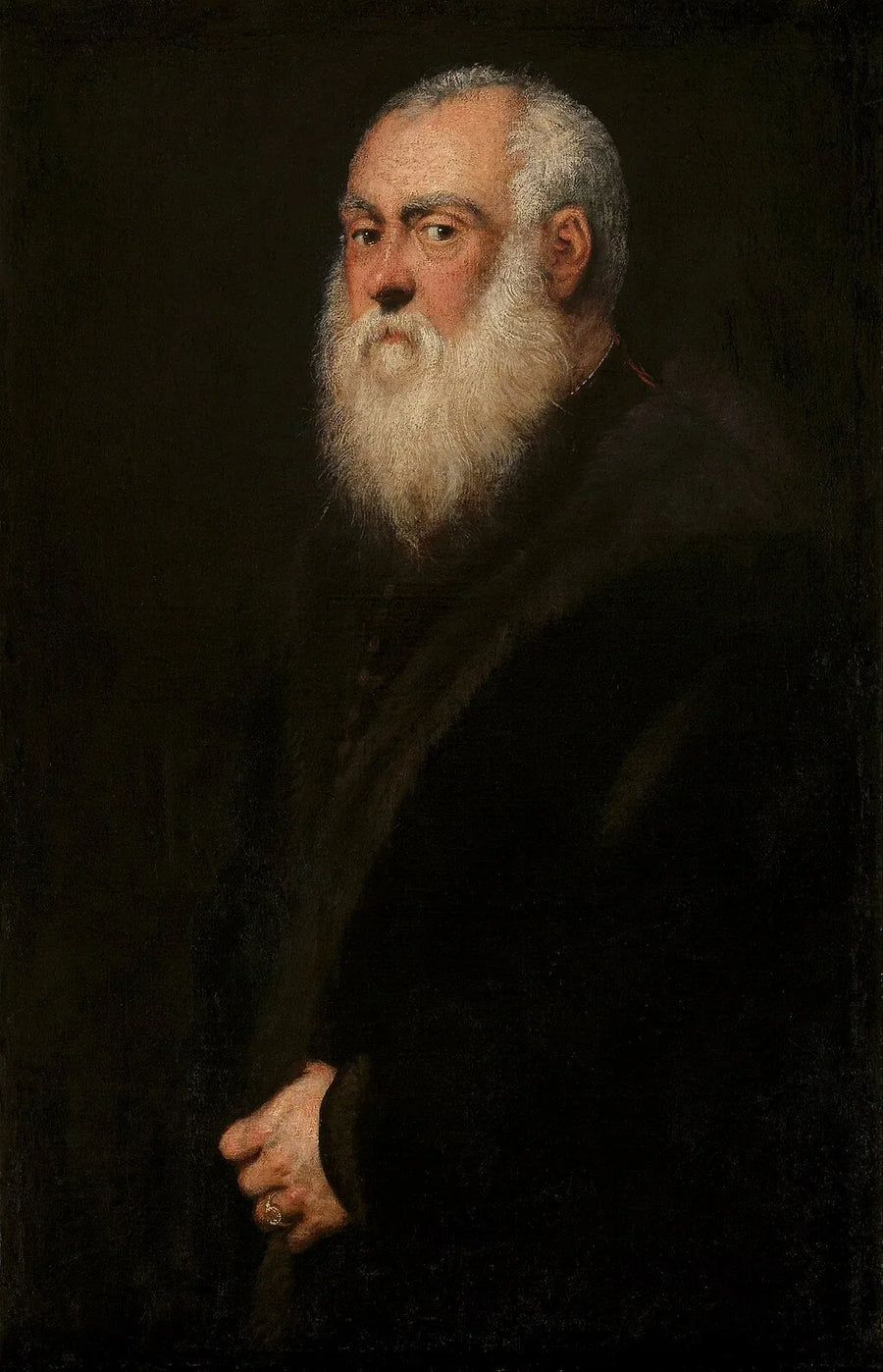 Portrett av kong Sigismund II August (1520-1572) - Jacopo Tintoretto