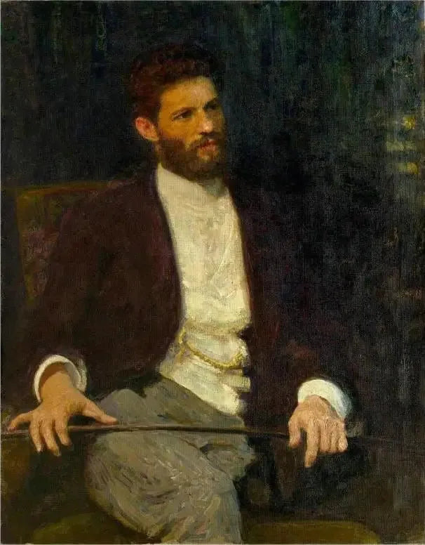 Portrett av skulptøren Mark Matveevich Antokolski. - Ilya Repin