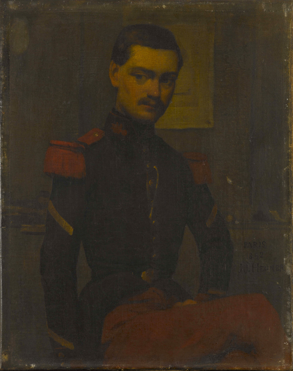 Portrait du Sergent Fourrier - Jean-Jacques Henner image 1 copie de tableau peinte à la main